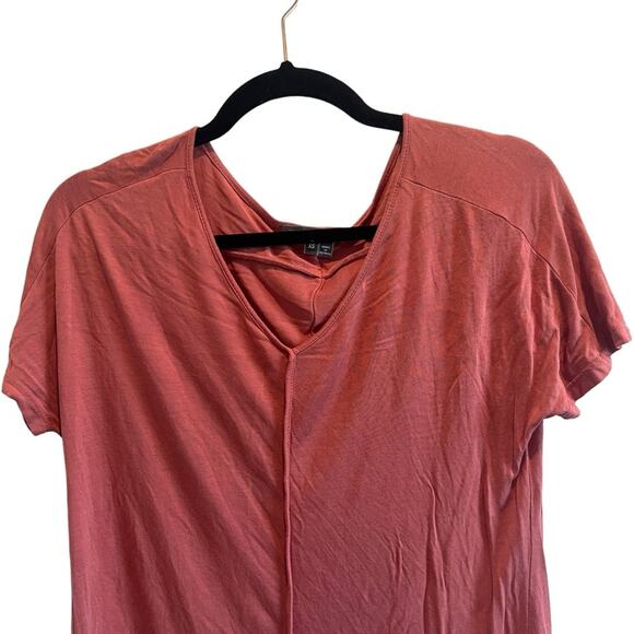 Vince Blouse Top XSmall with Reverse Hem Jersey Knit Size XS - Picture 4 of 9